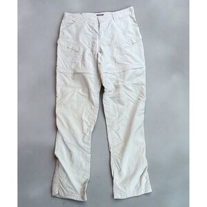 Canyon Creek Pants Convertible 100% Nylon Tan Outdoor Hiking Women's Size XL